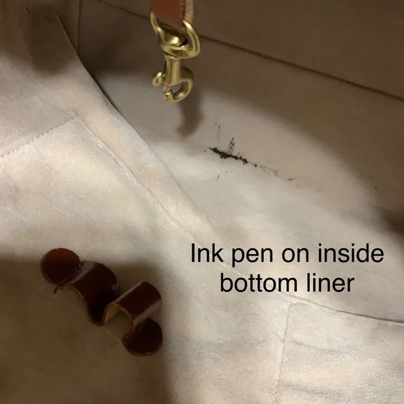 SOLD-Brahmin Vintage Toasted Almond Croc Embossed Ombre Leather Tote - Picture 12 of 12